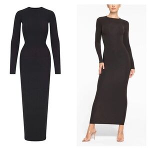 SKIMS round neck jersey lounge maxi dress